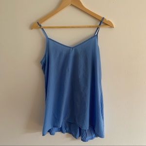 Blue French Connection High Low TankTop